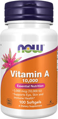 Supplements, Vitamin a 10,000 IU, Eye Health*, Essential Nutrition, 100 Softgels