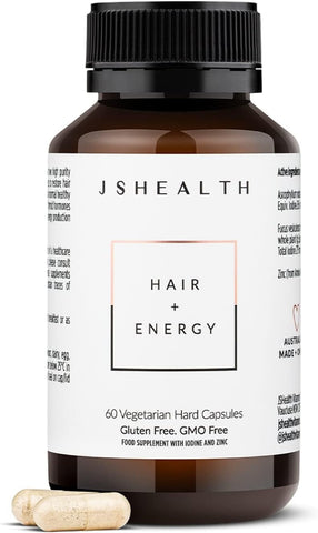 Hair Formula - Vitamins for Hair Growth and Energy with Zinc and Iodine - Hair Loss Supplement for Men and Women (60 Capsules)